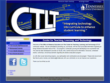 Tablet Screenshot of ctlt.tnstate.edu