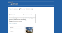 Desktop Screenshot of elearn.tnstate.edu