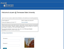 Tablet Screenshot of elearn.tnstate.edu